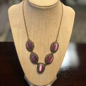 Pink Cat Eye Necklace